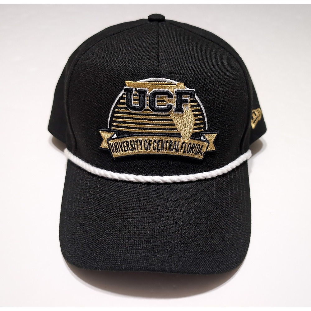 NEW ERA UCF Knights Hat Snapback Rope Vintage Throwback Logo 9FORTY Cap